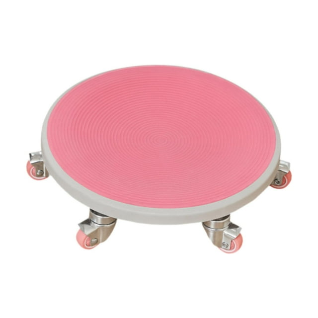 Siruishop Rouleau de Musculation Ab Compact Antidérapant Rouleau d'Exercice Ab pour Sports Culturisme Rose