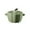 Green, variant on Summercome Pumpkin Bowl with Lid and Handle, Ceramic Ramekins for Baking, Casserole Dish Individual Severing Pot, Stoneware, Oven Safe, 10 Oz (Light Green)
