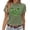 C-Light Green, variant on Kcolen St Patricks Day Shirt Women Shamrock Graphic St. Patrick's Day T-Shirt Womens Plus Size Cotton Short Sleeve Blouse Women Graphic Tees