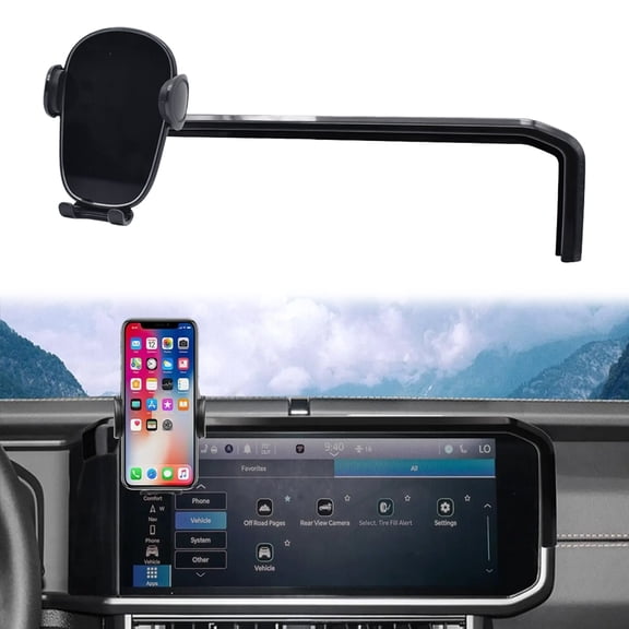 360 Car Phone Holder Mount For 2024-2025 Jeep Wrangler Gladiator 12.3" Screen Accessories
