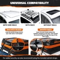 thumbnail image 3 of Mockins 20 Cu Ft. Orange Waterproof Roof Top Cargo Bag  (53"x40"x17") with Roof Pad, Straps, Hooks, Lock & Carry Bag, 3 of 9