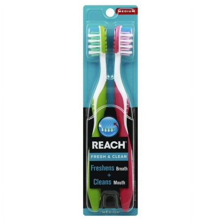 Dr. Fresh Llc - Reach Fnc Brush Med 2ct