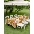 thumbnail image 5 of 60x102 Inch Outdoor Tablecloth with Umbrella Hole Zipper Rectangle Terracotta Coastal Starfish Rectangular Tablecloths Waterproof Ocean Sea Shells Nautical Marine Patio Table Cloth Cover for Picnic, 5 of 8