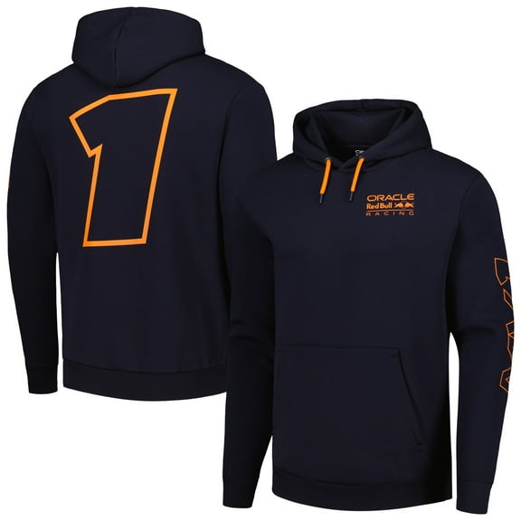 Unisex Castore Max Verstappen Navy Red Bull Racing 2023 Driver Pullover Hoodie