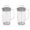 2pcs, variant on Pebbuoy 1/2 Pcs Mixing Pitcher for Drinks 2000ml Sealed Water Bottle with Lid Translucent Adjustable Mixer Plunger Manual Juice Jug Beverage Blending Container for Juice Tea Milkshakes