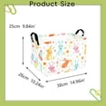thumbnail image 4 of CoreLiving Large Rectangle Easter Basket Empty Canvas Storage Bin Collapsible Waterproof Hamper Toy Box for Boys Girls Gifts Spring Home Decor, 4 of 8