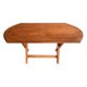 thumbnail image 3 of Mesa Plegable Ovalada De Madera Sólida, 150x80 – Rústico Tratable NATIVO MUEBLES JARDIN, 3 of 5