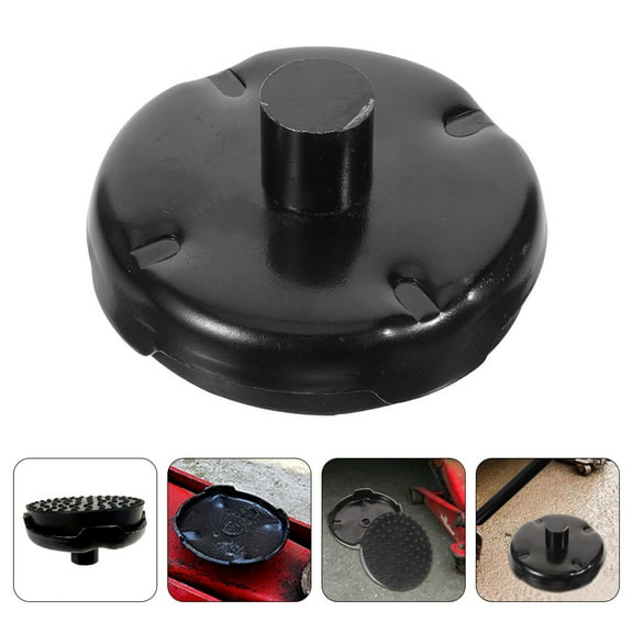 KAKOWELY Floor Jack Adapter Hydraulic Jack Lift Pad Black Iron 1Pcs