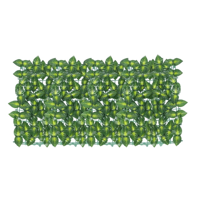 Shisuyan Artificial Leaf Fence Screen Fake Leaves Fence Adornment Artificial Leaf Fence