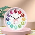 thumbnail image 2 of Reloj de pared colorido, reloj de aprendizaje, reloj señanza silencioso de Caballo Zulema reloj de pared, 2 of 8