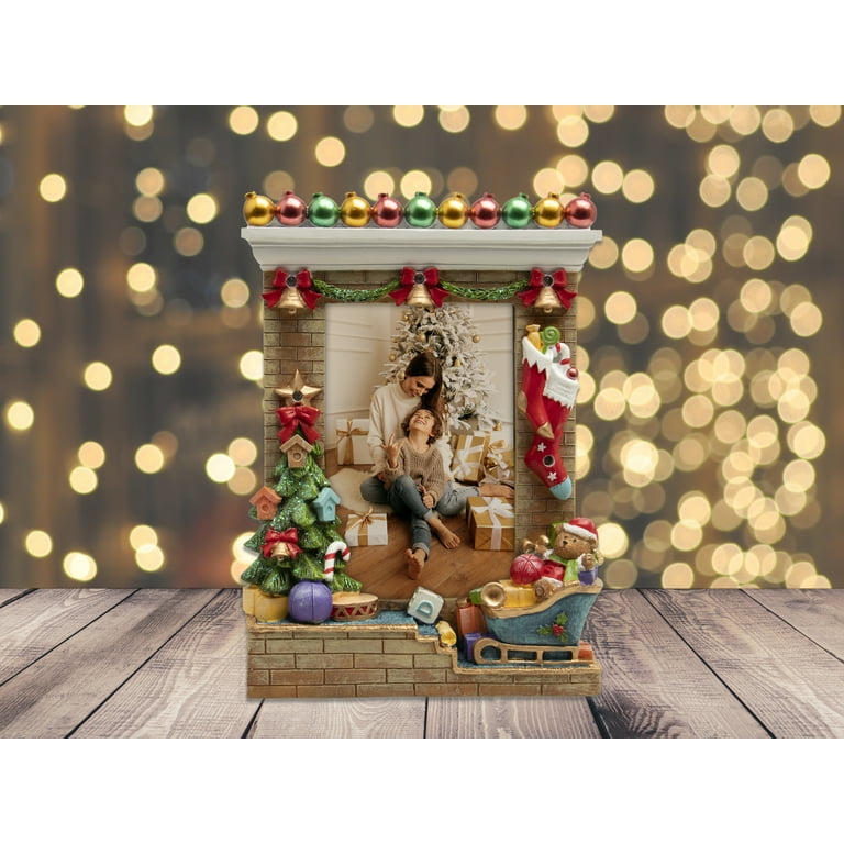 Neil Enterprises Inc. 4 x 6 Light Up Christmas Picture Frame with Santa Claus