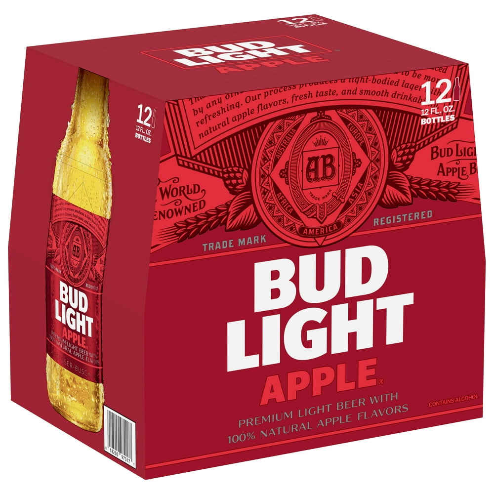 Bud Light Apple Beer, 12 Pack 12 fl. oz. Bottles - Walmart.com