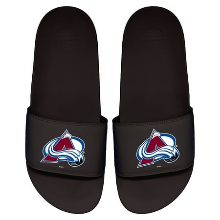 

Men s ISlide Black Colorado Avalanche Primary Logo Motto Slide Sandals