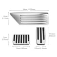 thumbnail image 2 of tredstone Car Foot Pedal Pads Cover Stainless Steel Truck Auto Rest Footrest Modification Spare Accessories Replacement for Model 3 Brake Pedal, 2 of 6