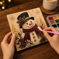 thumbnail image 3 of Fmbmuo Christmas Snowman Diamond Art Kits Christmas Pearl Art Canvas Art Canvas Wall Art for Living Room, 3 of 5