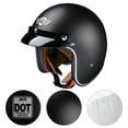 thumbnail image 2 of AHR RUN-O5 Retro 3/4 Open Face Motorcycle Helmet DOT Visor Scooter Cruiser XXL, 2 of 10