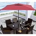 thumbnail image 2 of Atlin Designs Parapluie de Patio Inclinable Carré en Tissu/acier en Vin Rouge/gris Foncé, 2 of 4