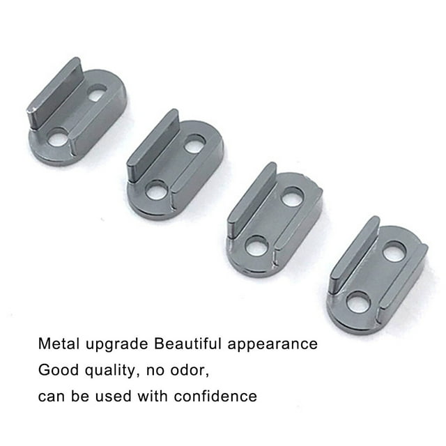 4 Pièces 1/16 Échelle RC Modification Fournit Amovible Voiture Feuille Suspension Ressort Montage Fixation Base Réparation Automobile Mise à Niveau Accessoires Modifiés Noir Gris