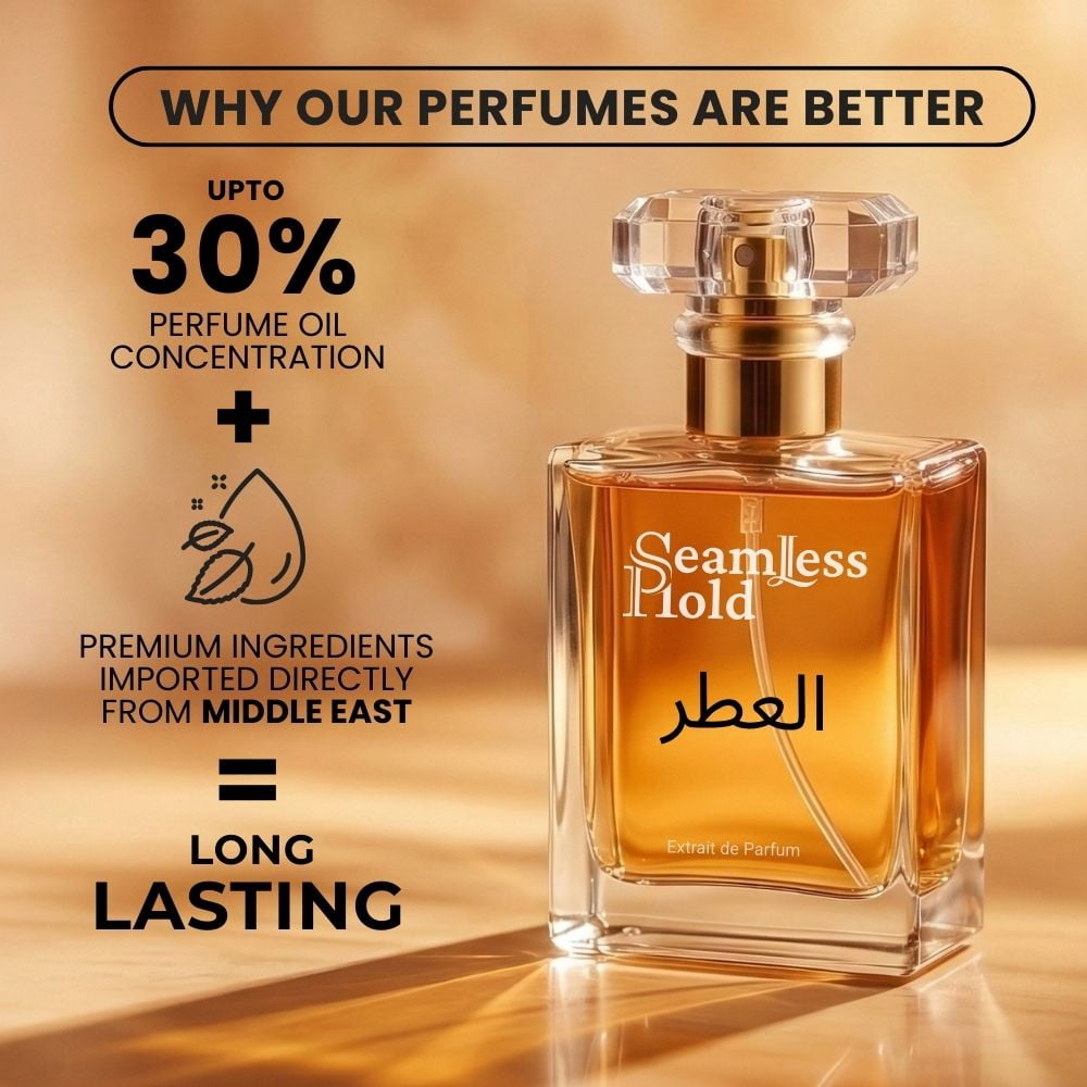 Seamless Hold Amour Nights of Paris Romantic Fruity Floral Patchouli Perfume for Women Parfum | Inspired Luxury Fragrance | Long-Lasting Scent - 1 oz (30 ml)