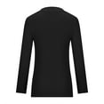 thumbnail image 5 of Giftesty Womens Shirts Plus Size Fashion Woman Long Sleeve V-Neck Solid Blouse Causal Pullover Zipper Tops, 5 of 6