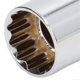 thumbnail image 2 of Douille de bougie d'allumage magnétique universelle ultra fine, outil de démontage spécial 12 pans 3/8 po 14 mm, 2 of 4