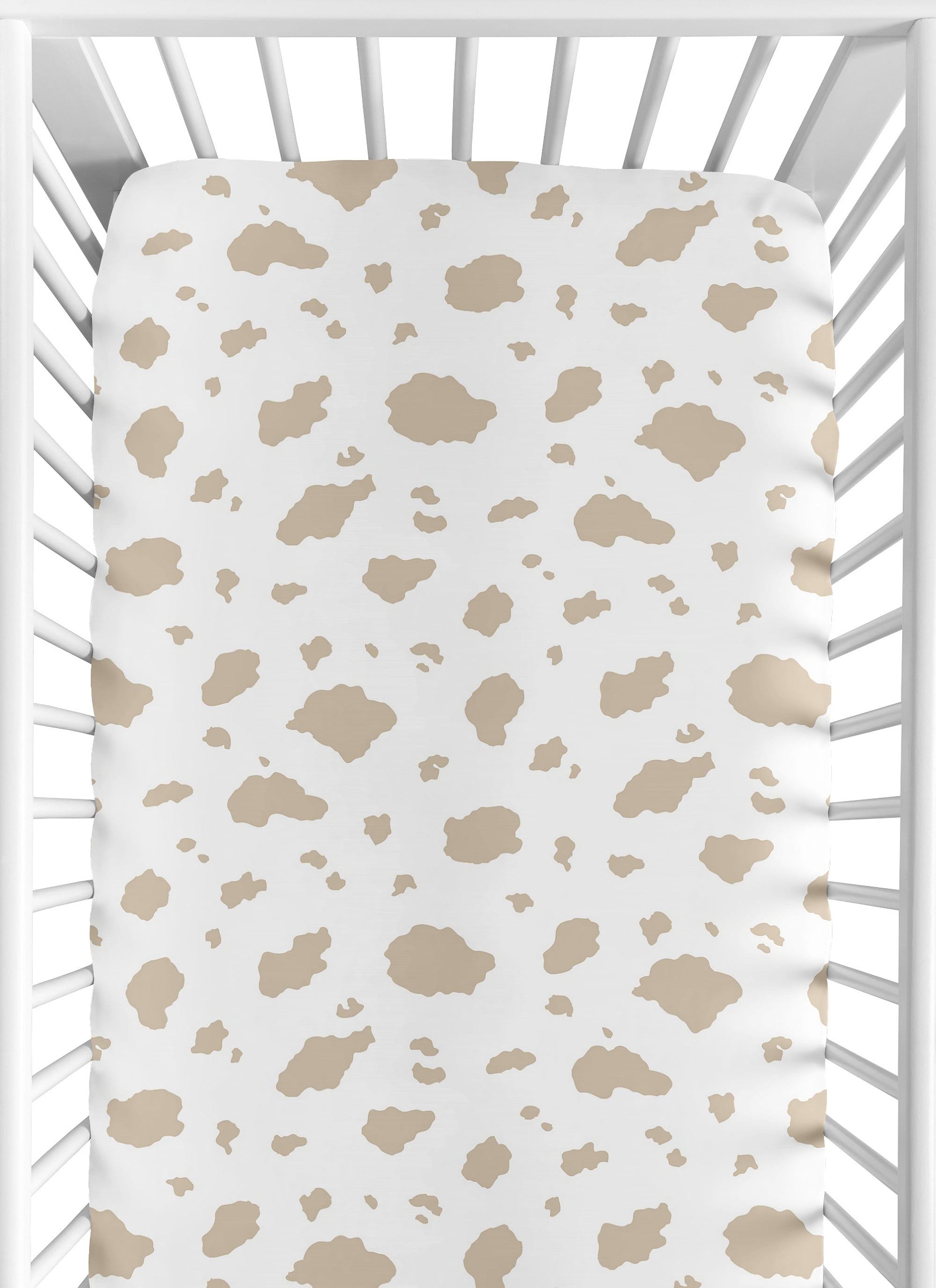 Sweet Jojo Designs Country Western Taupe Brown and Cream Fitted Crib Sheets 2 Piece Set