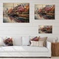 thumbnail image 4 of Designart "In Strasbourg French Canal wall art I" Cityscapes Print on Natural Pine Wood, 4 of 5