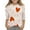 Beige, variant on Toddler & Girls Soft Breathable Knit 3/4 Sleeve Top Valentine-Themed Angel Wing Heart Print Casual Daily Wear Comfortable Fashion Pullover Sweet Holiday-Style Kids Shirt Multiple Sizes