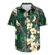 thumbnail image 5 of Camisas de Manga Larga para Hombres Moda Casual Floral Estampado Hawaiano Solapa Botón Superior, Ligero para Primavera Verano, 5 of 9
