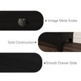 thumbnail image 3 of 71" Kitchen Hutch with Storage Drawers, Pantry Cabinet with Charging Station for Living Room, Dining Room, Black, 3 of 9