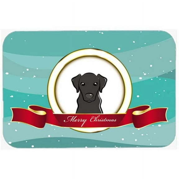Carolines Treasures  Black Labrador Merry Christmas Mouse Pad