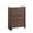 Brown, variant on SinCiDo Modern 5 Drawer Dresser for Bedroom, 39.6" Tall Wooden Chest of Drawers with Curved Profile Design for Bedroom, Living Room, Brown