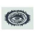 thumbnail image 1 of Compass Cutting Board, All Seeing Eye Compass with Directions Occultism Art Illustration, Decorative Tempered Glass Cutting and Serving Board, Large Size, Dark Blue and White, by Ambesonne, 1 of 1