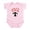 Petal Pink, variant on CafePress - Doxiehearts Body Suit - Baby Light Bodysuit, Size Newborn - 24 Months