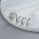 thumbnail image 5 of Pendientes de diamantes falsos estilo europeo y americano con clip de hueso de oreja de diamante en forma de fila, clip de oreja de cruz de onda de circonita sin orejas perforadas, 5 of 6