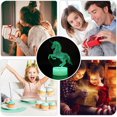 thumbnail image 7 of YSITIAN Nice Dream Unicorn Night Light for Kids, 3D Illusion Night Lamp, 16 Colors Changing with Remote Control, Room Decor, Gifts for Children Boys Girls YT-7323, 7 of 7
