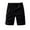 Black, variant on Men's Summer Casual Pocket Straight Leg Solid Color Shorts Stylish, Suitable for Seaside Entertainment, Size Chart Provided