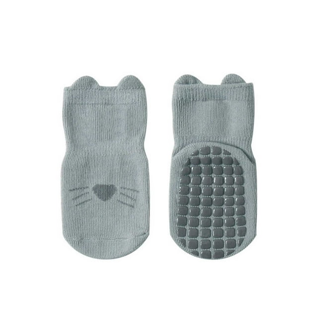Girls Spring Autumn Season Floor Socks Combed Socks Walking Socks Cartoon Mid Calf Socks 0 5 Years Old Clothes
