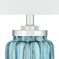 thumbnail image 6 of Pacific Coast Lighting Waverly 30 1/2" Tall Large Modern Coastal End Table Lamp Blue Art Glass Single Living Room Bedroom, 6 of 9