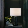thumbnail image 4 of Ore International 21.25" In Cynx Led Night Light Mid-Century Glass Black Chrome Table Lamp, 4 of 6