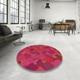 thumbnail image 3 of Ahgly Company Indoor Rectangle Patterned Pink Novelty Area Rugs, 8' x 12', 3 of 6