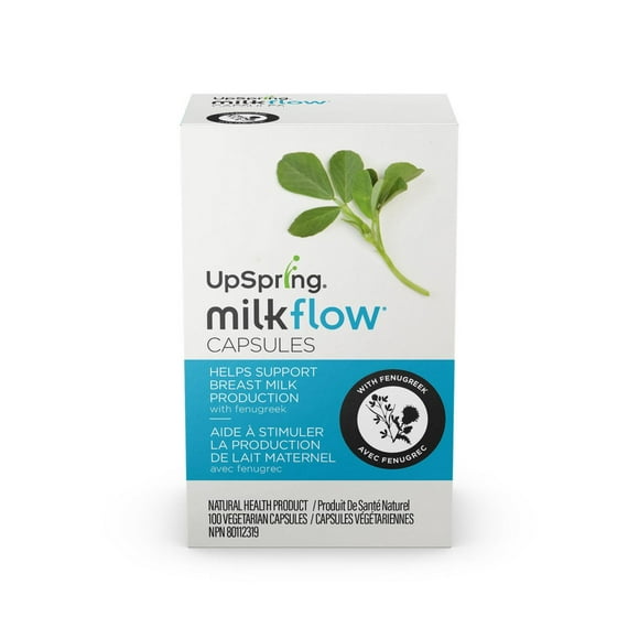 UpSpring Milkflow, Vegetarian Capsules, Helps Support Breast Milk Production