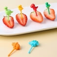 thumbnail image 2 of Bearachild Mini tenedor para fruta, 6 piezas, pastel, postre, Cupcake, fiambrera, tenedores, palillos de dibujos animados para el hogar, Bar, Cocina y Comedor, 2 of 5