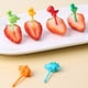 thumbnail image 4 of Cateissary Paquete de 6 mini tenedores para frutas, pasteles, ensaladas, postres, tenedores, decoración de plástico, palillos para comida para Cocina y Comedor, 4 of 5