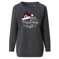 thumbnail image 4 of Aloohaidyvio Christmas Tops for Women Plus Size,Fashion Womens Christmas Round Neck Long Sleeve T-Shirt Sweatshirt, 4 of 5