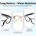 thumbnail image 3 of AI Smart Glasses with Real-Time Translation & Voice Assistant – Bluetooth Sunglasses with Noise-Cancelling Calls, Music, Touch Control, Photochromic Lenses, UV & Blue Light Protection-Tortoiseshell, 3 of 5