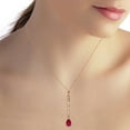 thumbnail image 3 of Galaxy Gold 14K Solid Rose Gold 24" Necklace with 1.8 CTW Natural Diamonds and Ruby, 14"-24" Sizes, July Birthstone, Symbol of Passion, 3 of 3