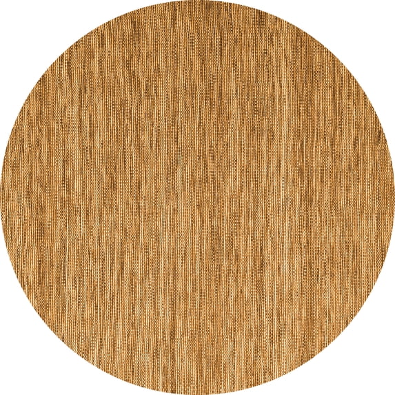 Ahgly Company Indoor Round Abstract Orange Contemporary Area Rugs, 6' Round