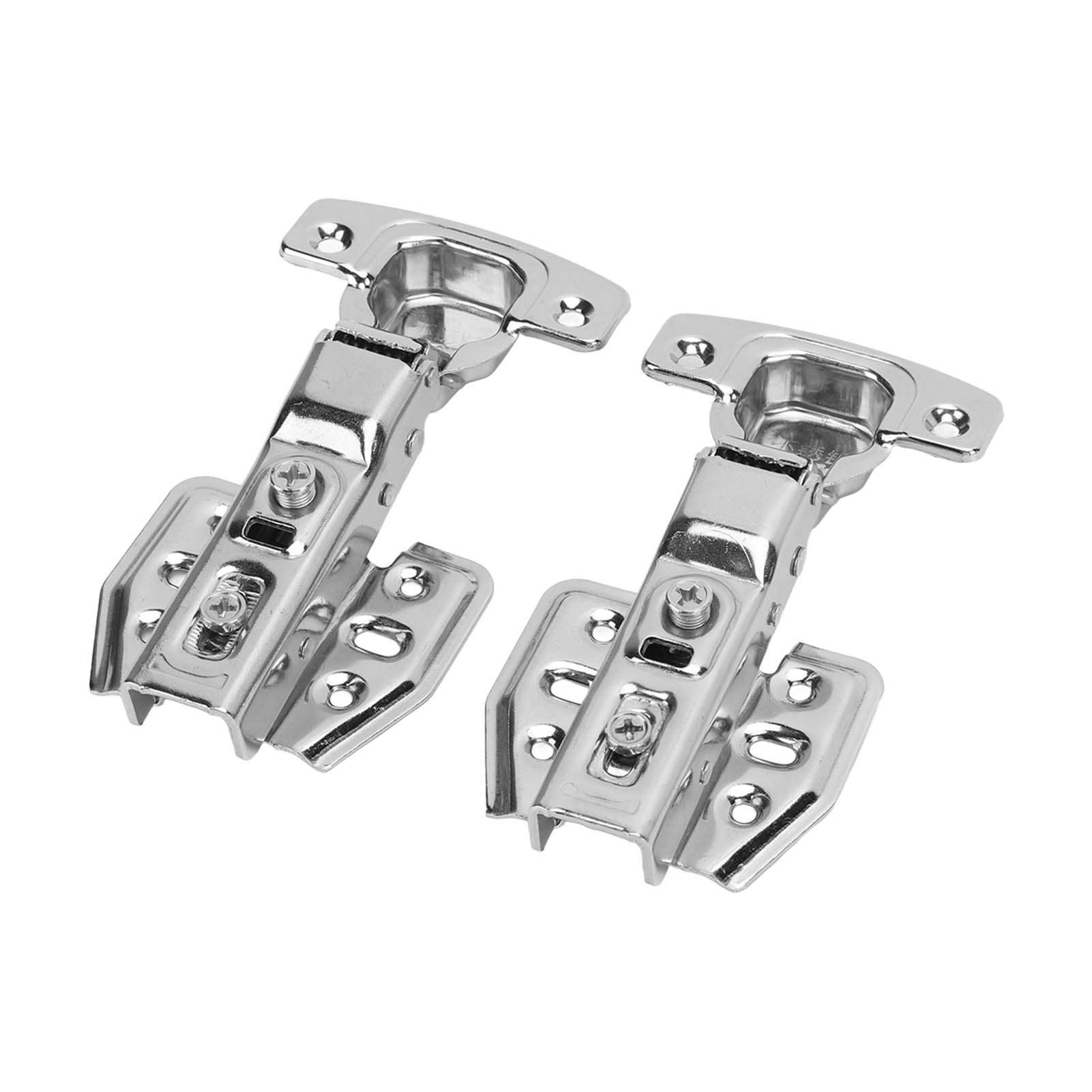 2 in. x 0.5 in. Bright Nickel 165 Degree Opening Euro Full Overlay Hinge 2 in. x 0.5 in. Bright Nickel 165 Degree Opening Euro Full Overlay Hinge