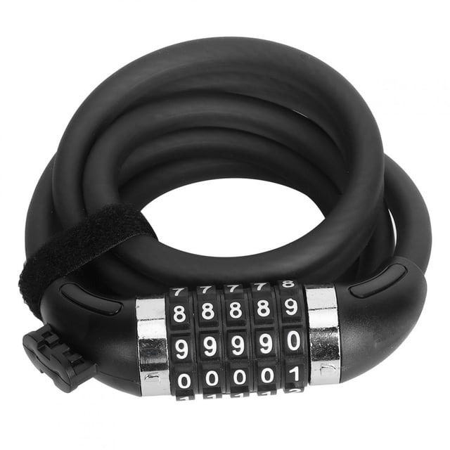 Bike Lock, Keyless Bicycle Code Lock, Easy to Use for Mountain Bike E-bike Antitheft Bike Code Lock 1.2m,1.8m